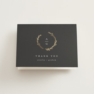 Panache Foil-Pressed Folded Wedding Thank You Cards