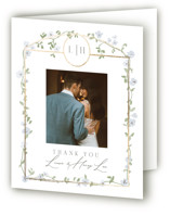 Portico Foil-Pressed Folded Wedding Thank You Cards