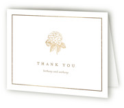 Foil-Pressed Folded Wedding Thank You Cards