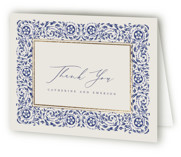Foil-Pressed Folded Wedding Thank You Cards