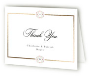 Embrace Foil-Pressed Folded Wedding Thank You Cards