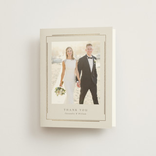 Illusion Foil-Pressed Folded Wedding Thank You Cards