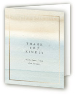 Contemplate Foil-Pressed Folded Wedding Thank You Cards