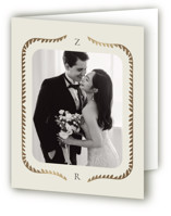 Frame Foil-Pressed Folded Wedding Thank You Cards