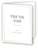 Loren Foil-Pressed Folded Wedding Thank You Cards