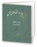 Southern Romance Foil-Pressed Folded Wedding Thank You Cards