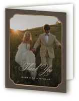 Foil-Pressed Folded Wedding Thank You Cards