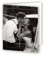 Foil-Pressed Folded Wedding Thank You Cards