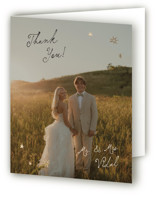 Written in the Stars Foil-Pressed Folded Wedding Thank You Cards