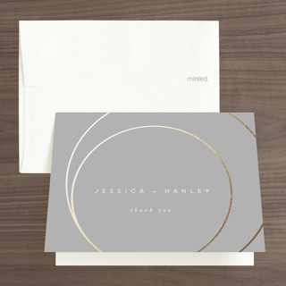 lili Foil-Pressed Folded Wedding Thank You Cards