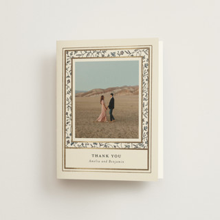 Hansen Foil-Pressed Folded Wedding Thank You Cards