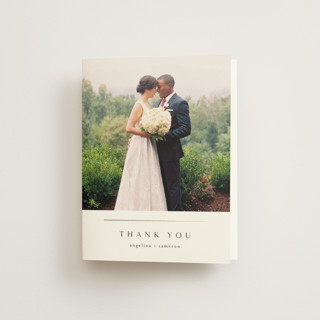 sophisticate Foil-Pressed Folded Wedding Thank You Cards