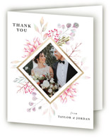 Ascent Foil-Pressed Folded Wedding Thank You Cards