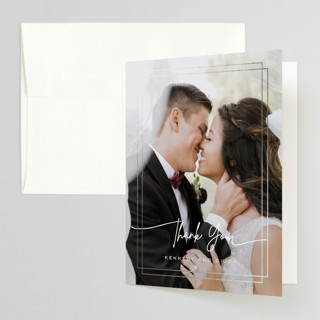 United Foil-Pressed Folded Wedding Thank You Cards