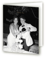 boxed in Foil-Pressed Folded Wedding Thank You Cards