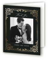 Majesty Foil-Pressed Folded Wedding Thank You Cards