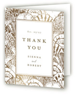 Foil-Pressed Folded Wedding Thank You Cards