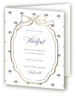 Foil-Pressed Folded Wedding Thank You Cards
