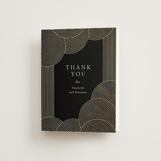 ionic Foil-Pressed Folded Wedding Thank You Cards