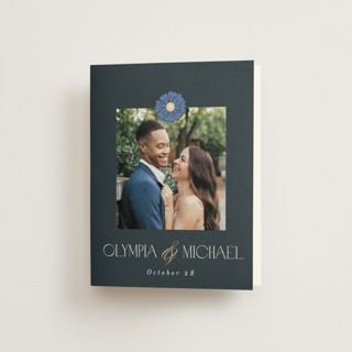 Nouveau Foil-Pressed Folded Wedding Thank You Cards