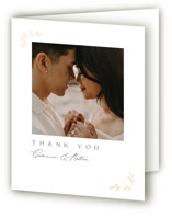 Courtyard Foil-Pressed Folded Wedding Thank You Cards