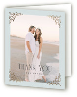 Enchanted Foil-Pressed Folded Wedding Thank You Cards