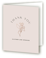 Deco Band Foil-Pressed Folded Wedding Thank You Cards
