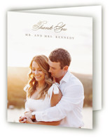 Colorado Foil-Pressed Folded Wedding Thank You Cards