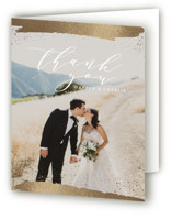 Tide Foil-Pressed Folded Wedding Thank You Cards