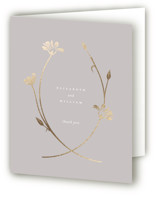 Circlet Foil-Pressed Folded Wedding Thank You Cards