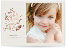 Love and Cheer Foil-Pressed Valentine's Day Cards