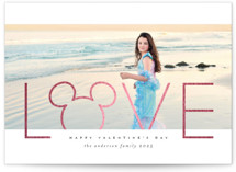 Disney Mickey Love Foil-Pressed Valentine's Day Cards