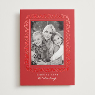 Fancy Frame Foil-Pressed Valentine's Day Cards