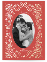 Love and Lace Foil-Pressed Valentine's Day Cards