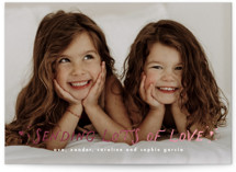 Sending lots of love Foil-Pressed Valentine's Day Cards