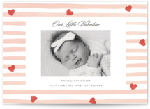 Stripes and Hearts Valentine's Day Cards