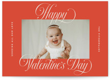 Pretty script Valentine's Day Cards
