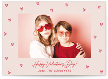 Handdrawn Scattered Hearts Valentine's Day Cards