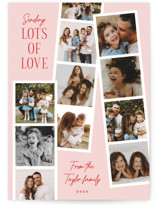 Sending Lots of Love Photo Strips Valentine's Day Cards