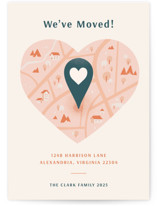 Heart Map Valentine's Day Cards