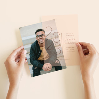 Magnifique Vellum Overlay Graduation Announcements