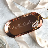 Engraved Jewelry Dish Oval Vanity Trays and Dishes