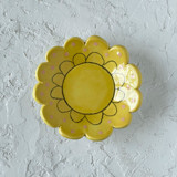 Yellow Flower Trinket Dish Vanity Trays and Dishes