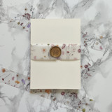 Purple Wildflower Vellum Belly Band for Wedding Invitations 1.5" (25 Pack) Belly Bands