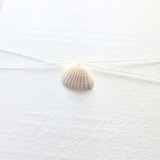 Linen Thread and Seashell Belly Band- Customizable Thread Color- Set of 25 Belly Bands