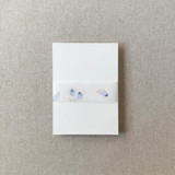 Oysters Watercolor Vellum Belly Band | For Petite 4.25x6" Invitations | Set of 10 Belly Bands