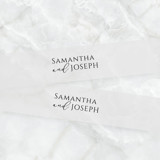 Personalized Vellum Belly Bands for 5 x 7 Invitations (Set of 25) Belly Bands