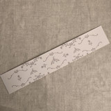 grace floral champagne blush band for 5x7 card | pack of 10 Belly Bands
