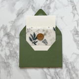 Greenery Vellum Belly Band for Wedding Invitaitons 3" (25 Pack) Belly Bands