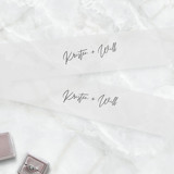Modern Personalized Script Vellum Belly Bands for 5 x 7 Invitations (Set of 25) Belly Bands
